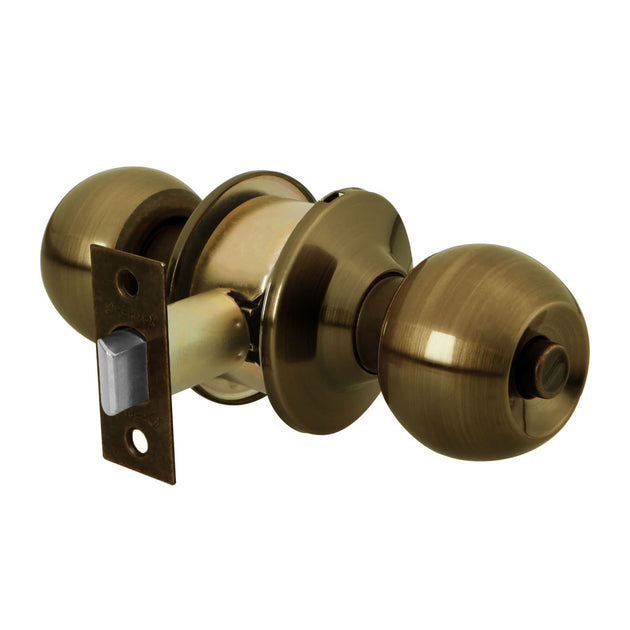 BAL-LA-BP Cerradura tipo esfera, cilíndrico, baño, antiguo, BASIC