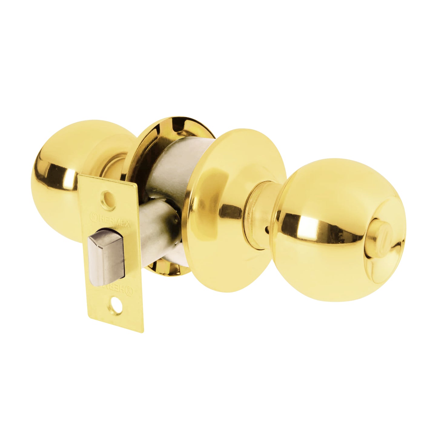 BAL-LB-BP Cerradura tipo esfera, cilíndrico, baño, brillante, BASIC
