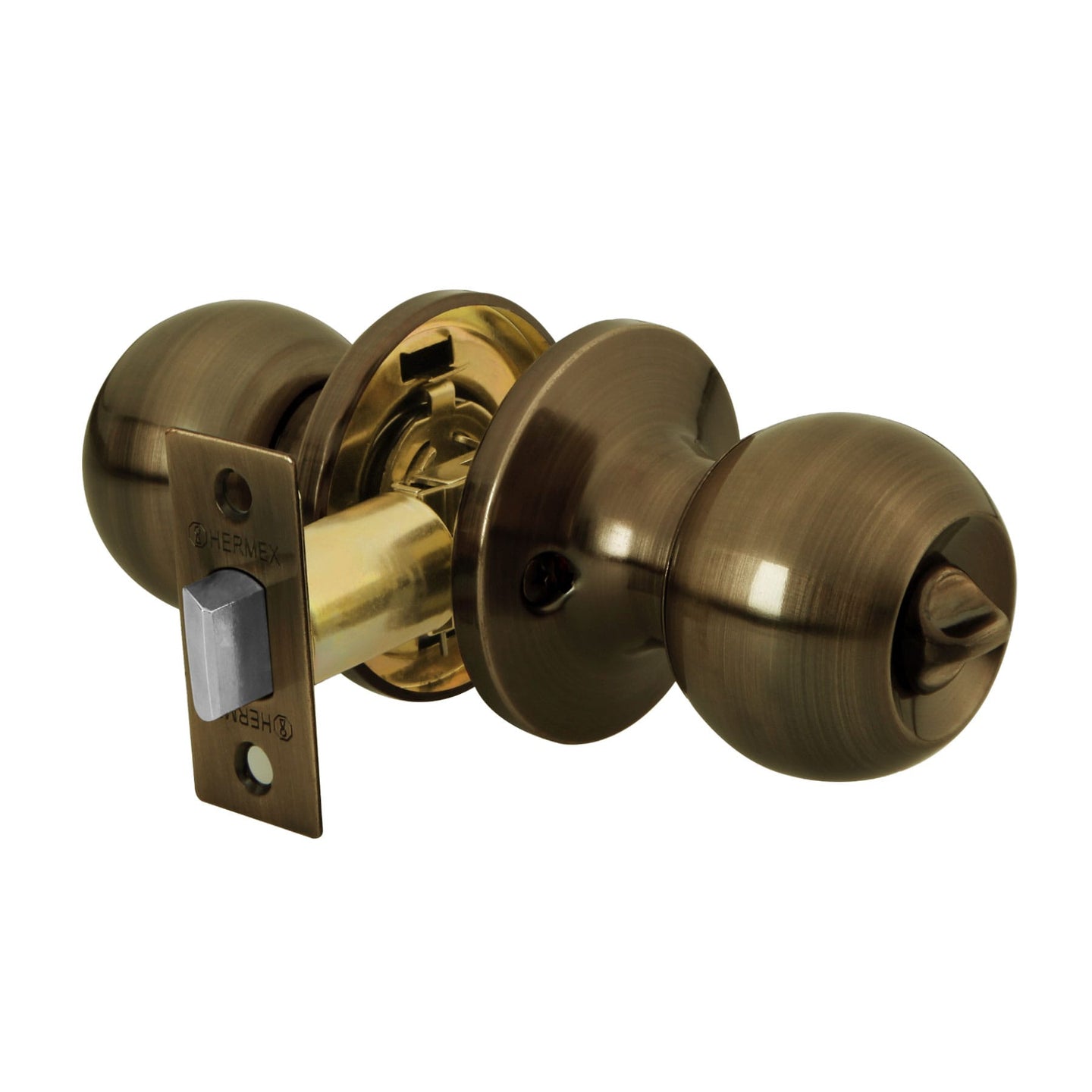 BALT-LA-BP Cerradura tipo esfera, tubular, baño, antiguo, HERMEX BASIC