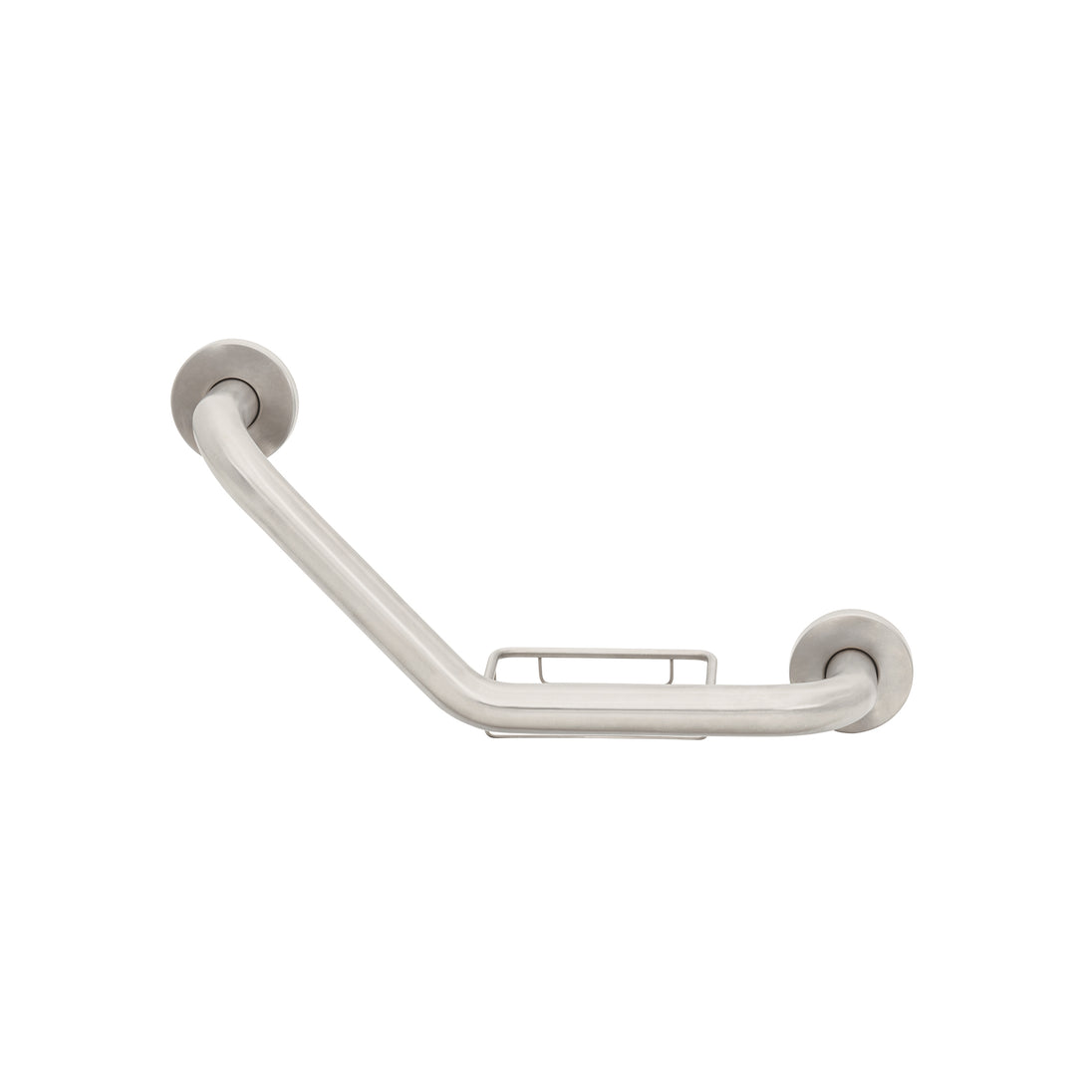 BARS-40AJ Barra angular con jabonera, acero inoxidable, 42cm, FOSET