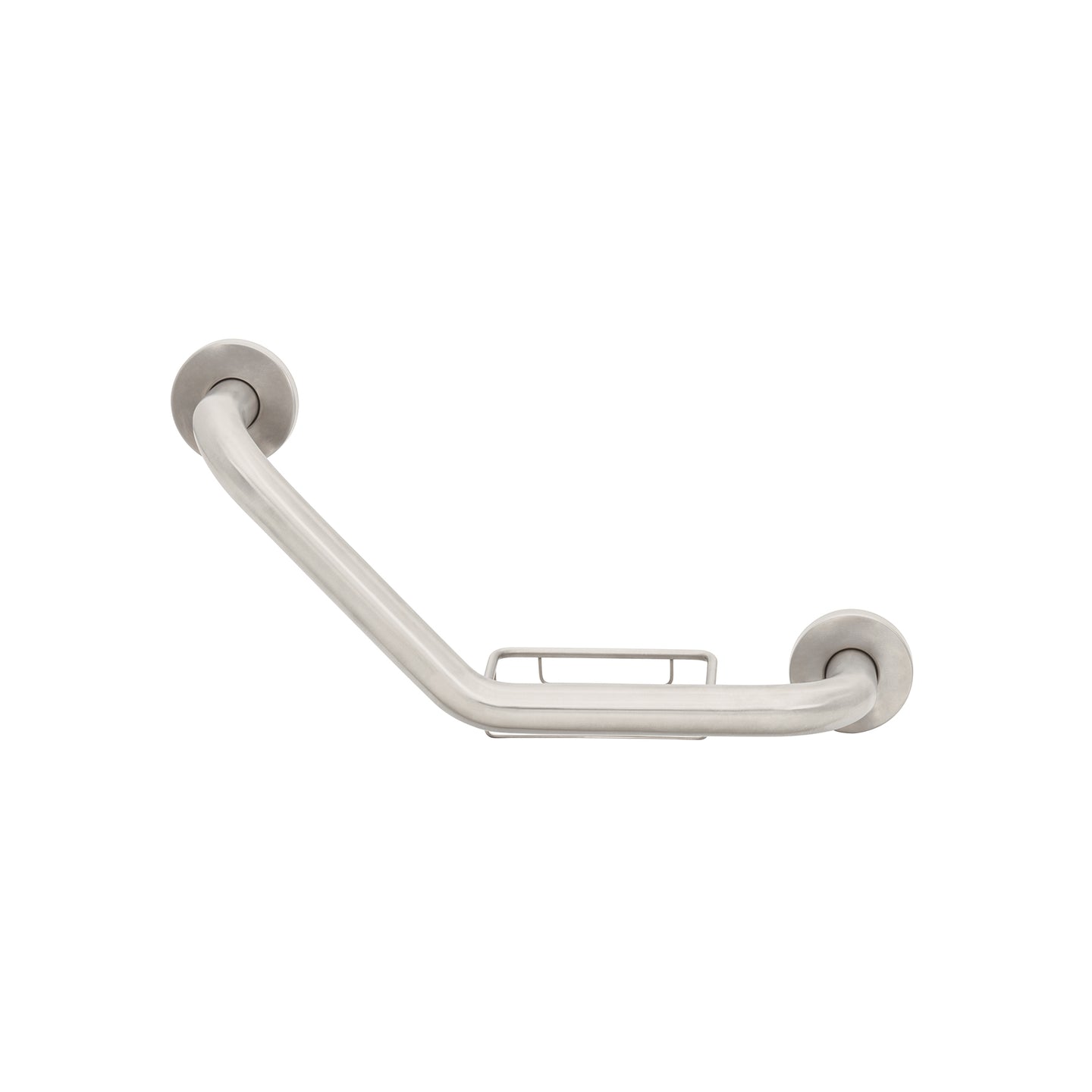 BARS-40AJ Barra angular con jabonera, acero inoxidable, 42cm, FOSET