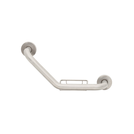 BARS-40AJ Barra angular con jabonera, acero inoxidable, 42cm, FOSET