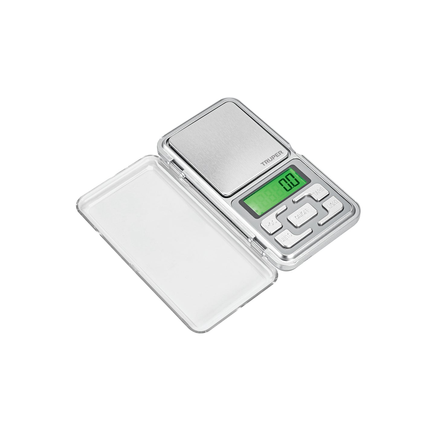 BASE-05J Báscula electrónica de bolsillo, de pilas, 500 g, Truper