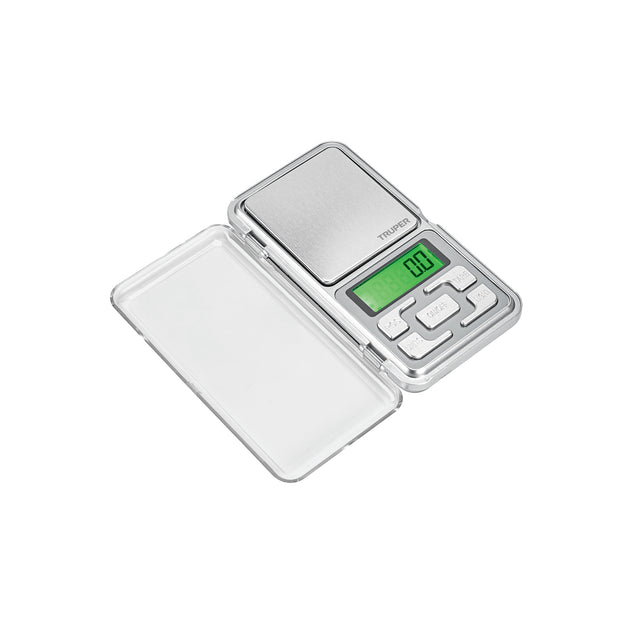 BASE-05J Báscula electrónica de bolsillo, de pilas, 500 g, Truper