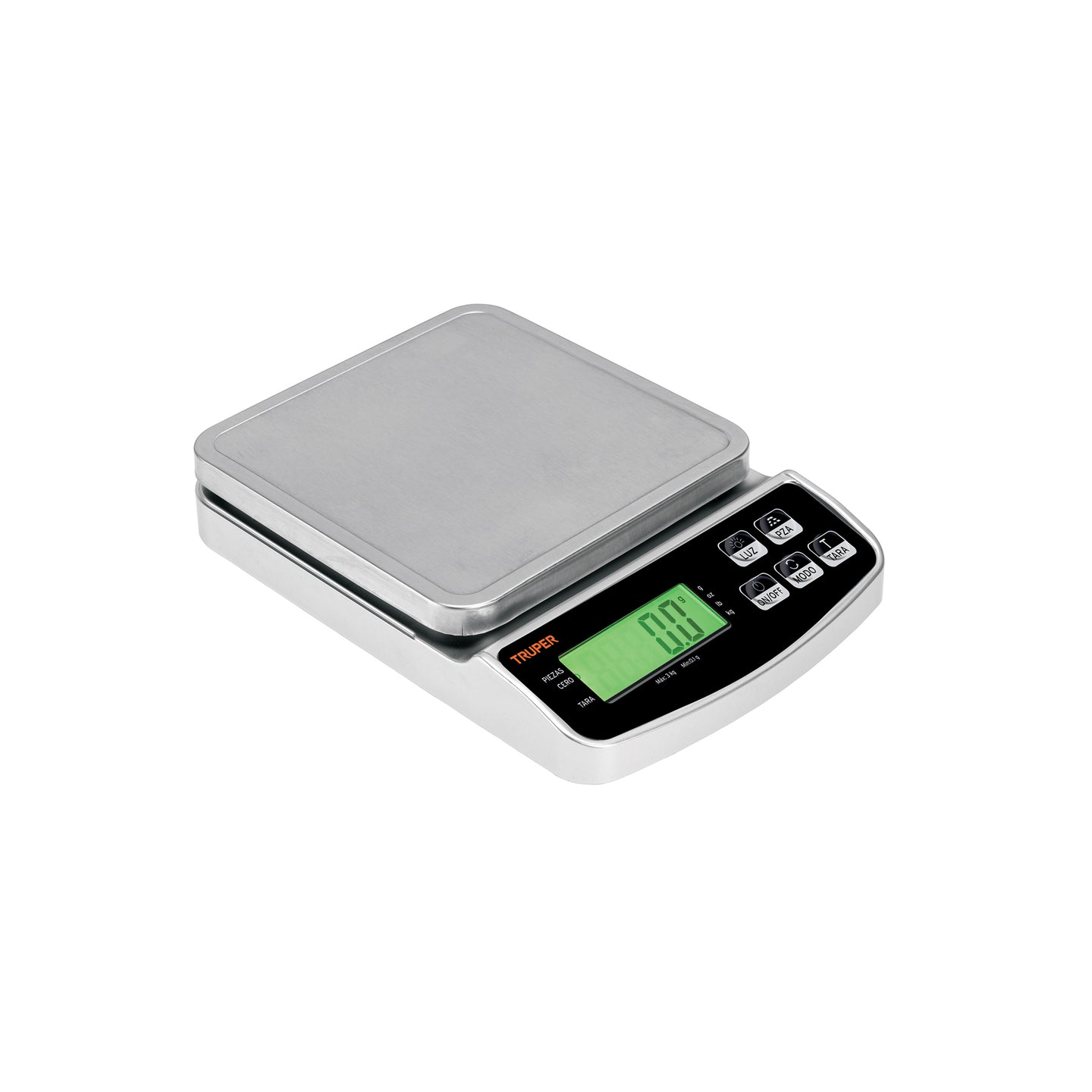 BASE-3 Báscula electrónica de precisión, recargable, 3 kg, Truper