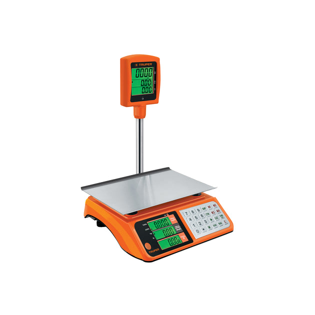 BASE-40T Báscula electrónica multifunciones con torreta 40 kg, Truper