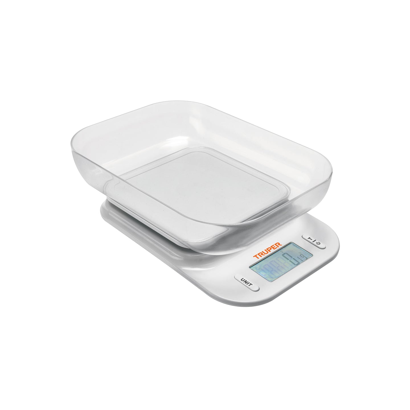BASE-5T Báscula digital para cocina, con tazón, 5 kg, Truper