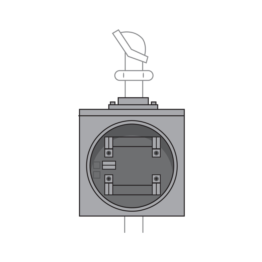 Base Bifásica Volteck BASE-5 5 Terminales Kit CFE | 600V NOM-003