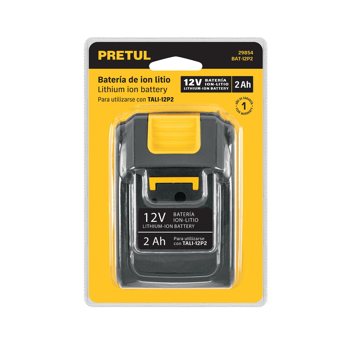 Batería Litio Pretul BAT-12P2 12V 2Ah | Compatible TALI-12P2