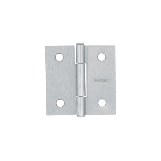 BC-203P Bisagra cuadrada 2", satinado, cabeza plana, HERMEX