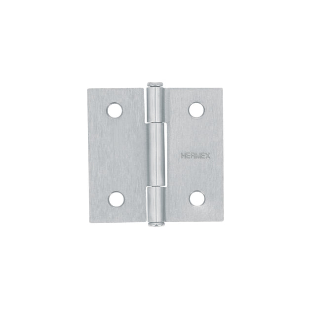 BC-203P Bisagra cuadrada 2", satinado, cabeza plana, HERMEX