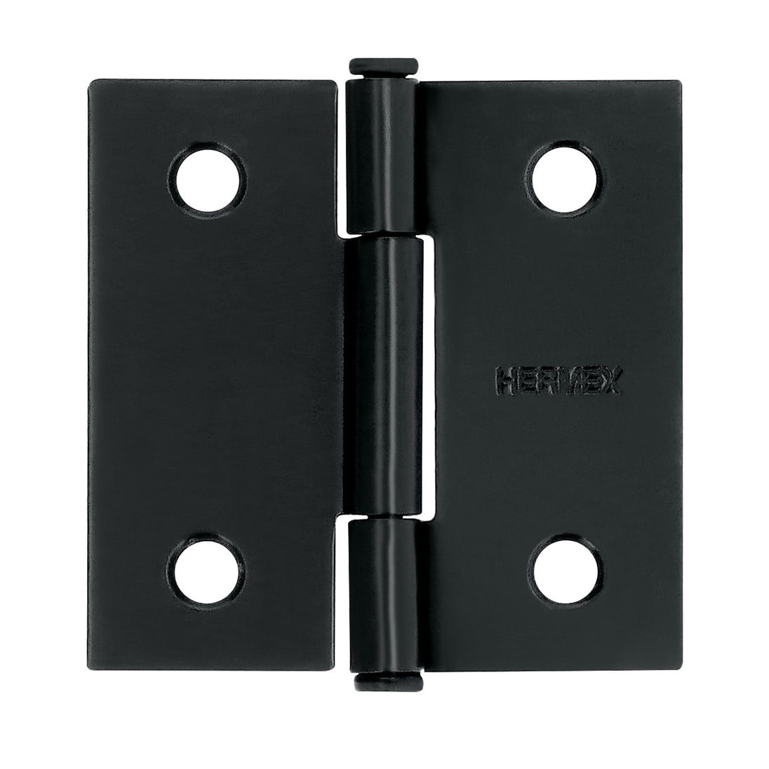 BC-206P Bisagra cuadrada 2", negro mate, cabeza plana, HERMEX