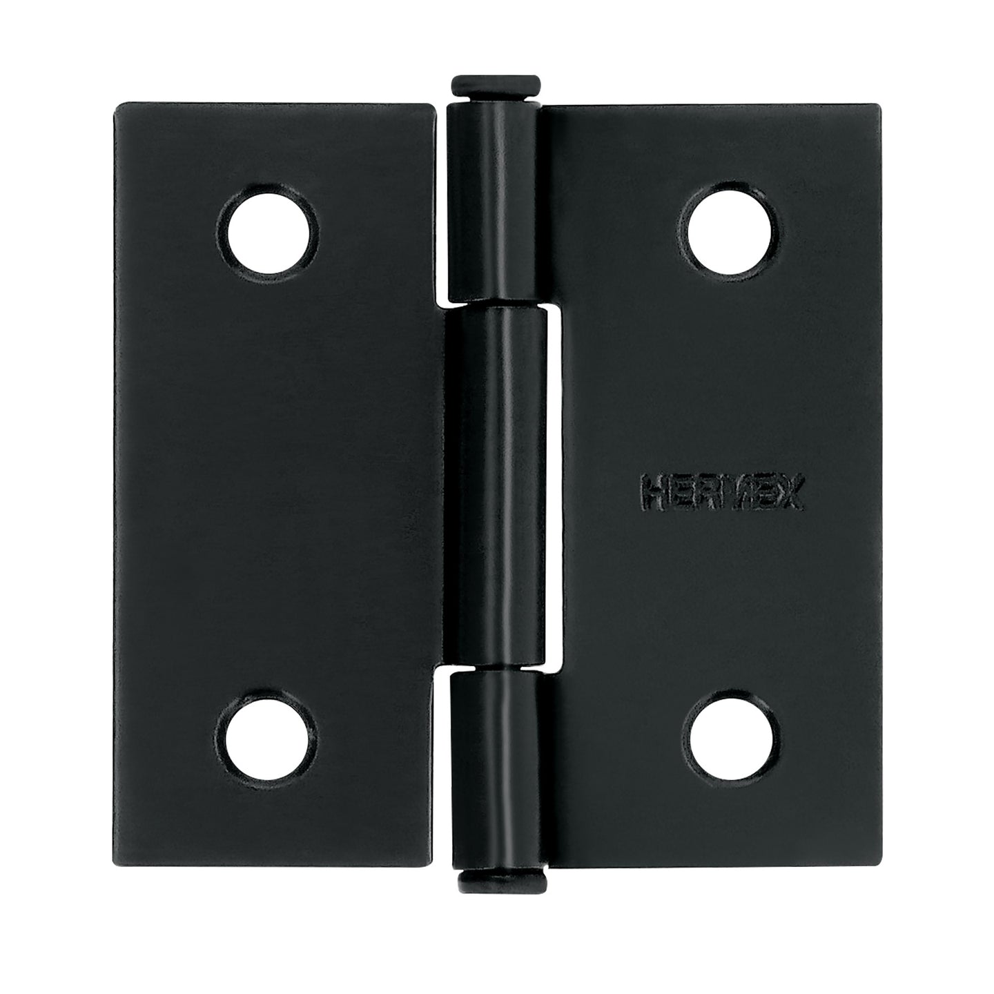 BC-206P Bisagra cuadrada 2", negro mate, cabeza plana, HERMEX