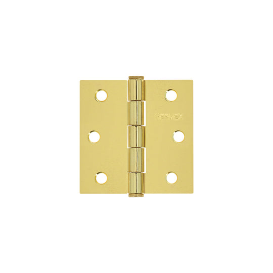 BC-251P Bisagra cuadrada 2-1/2", latonado, cabeza plana, HERMEX
