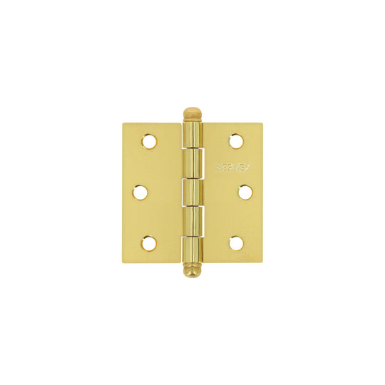 BC-251R Bisagra cuadrada 2-1/2", latonado, cabeza redonda, HERMEX