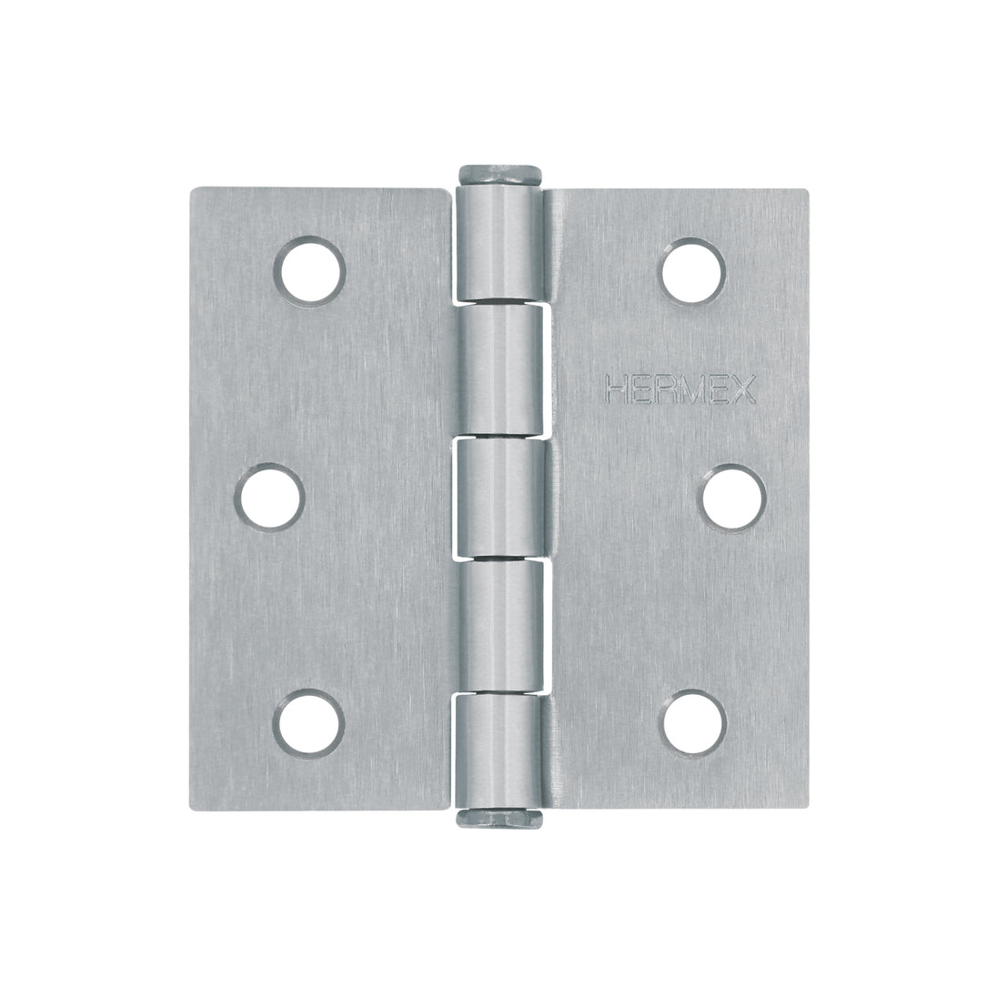 BC-253P Bisagra cuadrada 2-1/2", satinado, cabeza plana, HERMEX
