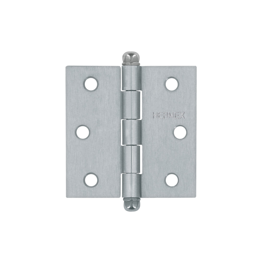 BC-253R Bisagra cuadrada 2-1/2", satinado, cabeza redonda, HERMEX