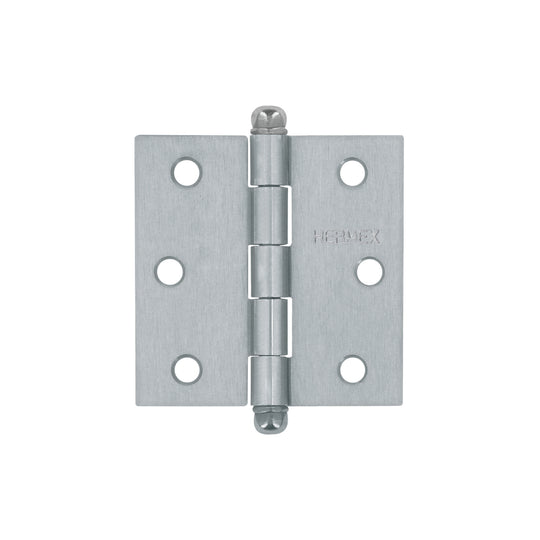 BC-253R Bisagra cuadrada 2-1/2", satinado, cabeza redonda, HERMEX