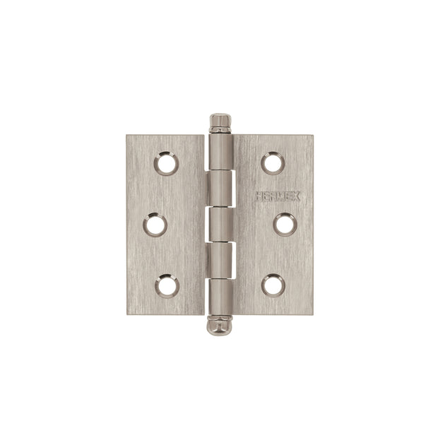 BC-254R Bisagra cuadrada 2-1/2" acero inox, cabeza redonda, HERMEX
