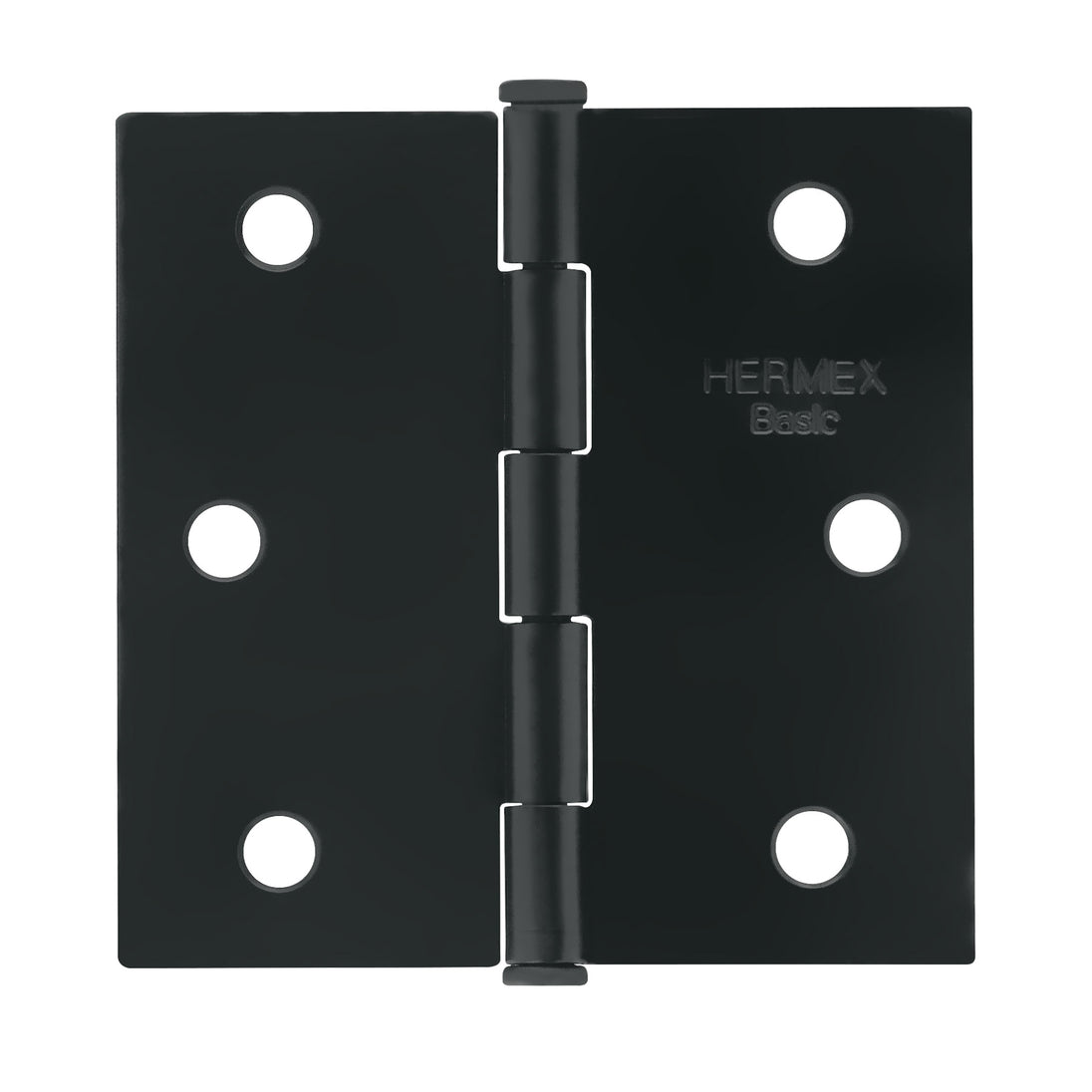 BC-256PP Bisagra cuadrada 2-1/2", negro mate, cabeza plana, BASIC