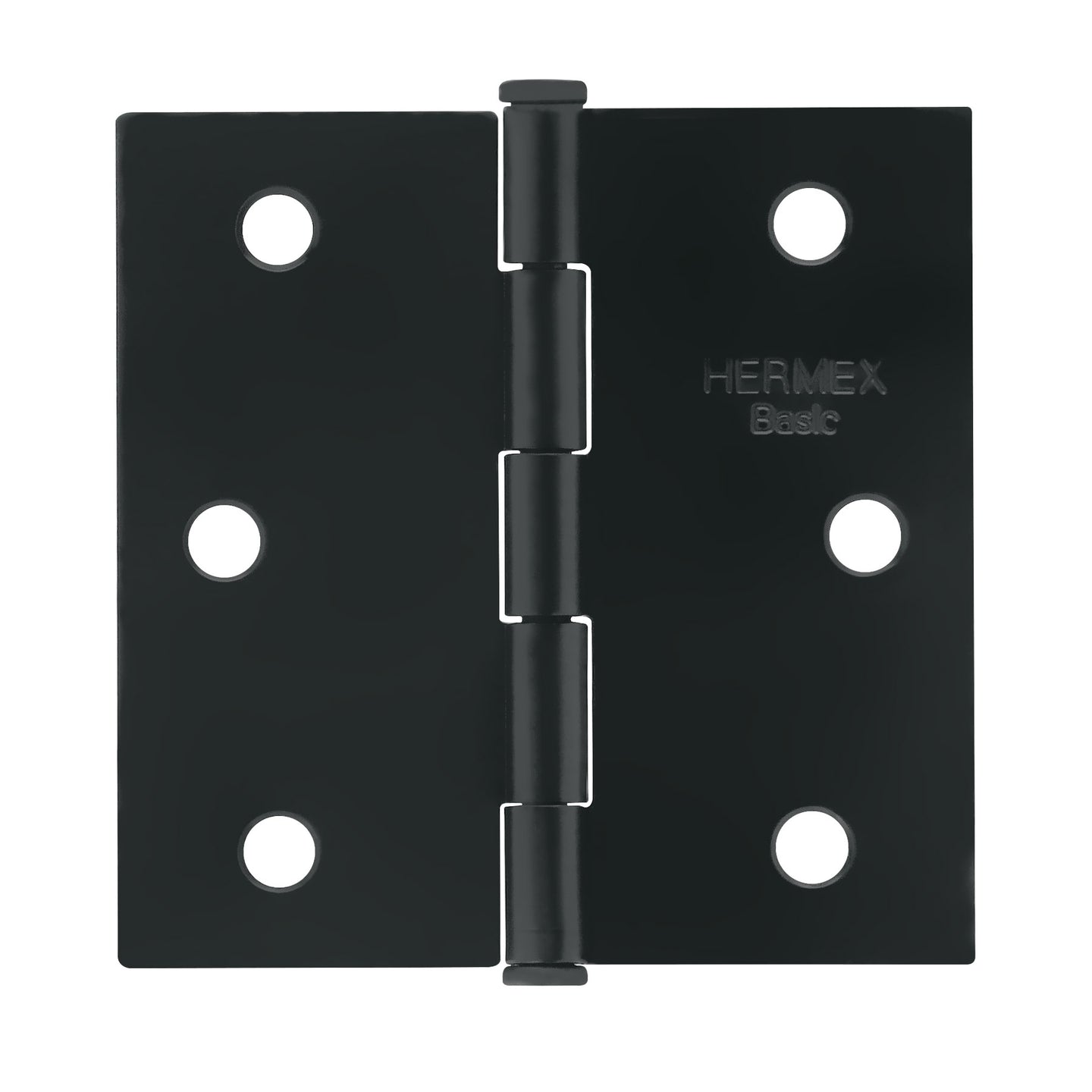 BC-256PP Bisagra cuadrada 2-1/2", negro mate, cabeza plana, BASIC