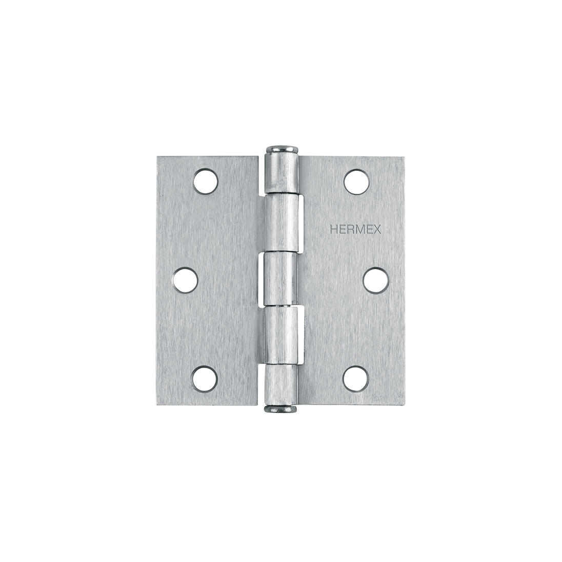 BC-303P Bisagra cuadrada 3", satinado, cabeza plana, HERMEX
