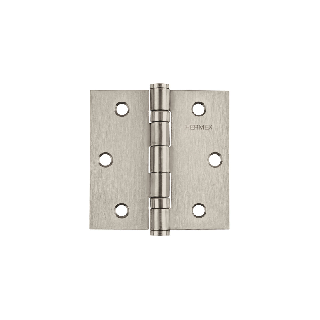 BC-304P Bisagra cuadrada 3" acero inox, cabeza plana, HERMEX