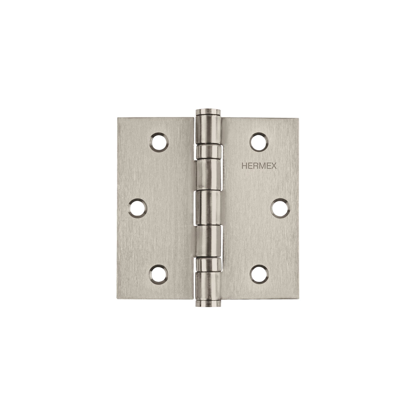 BC-304P Bisagra cuadrada 3" acero inox, cabeza plana, HERMEX