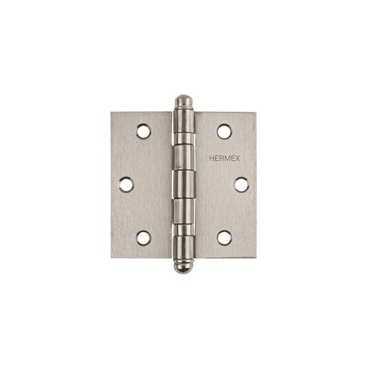 BC-304R Bisagra cuadrada 3" acero inox, cabeza redonda, HERMEX