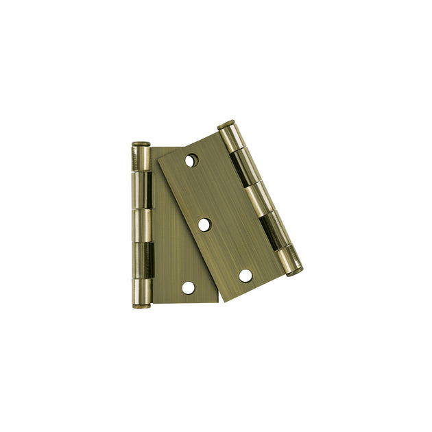 BC-352PB Bolsa 2 bisagras cuadradas 3-1/2"latón antiguo, cabeza plana