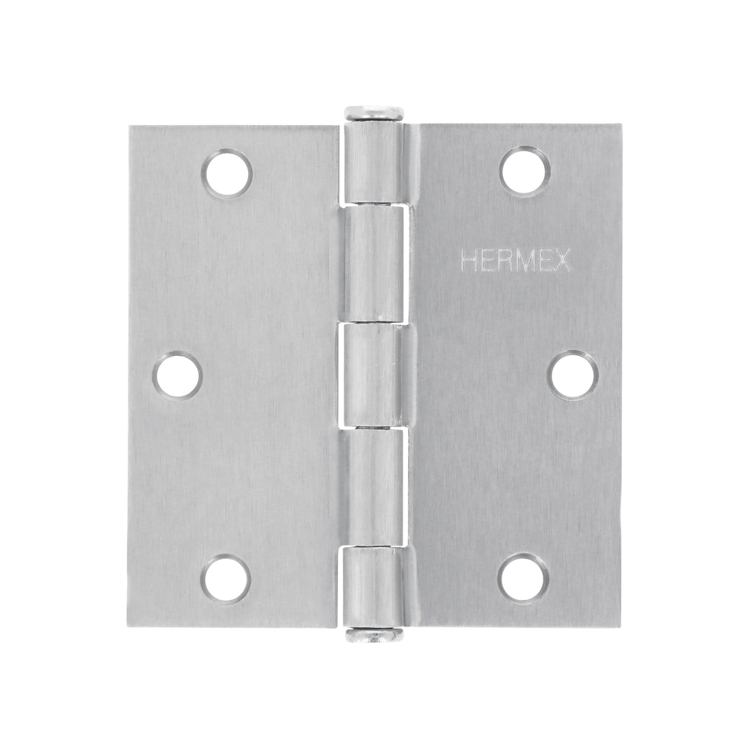 BC-353P Bisagra cuadrada 3-1/2", satinado, cabeza plana, HERMEX