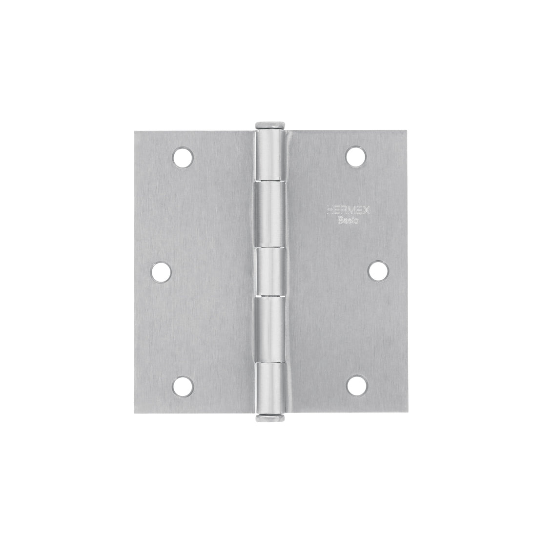 BC-353PP Bisagra cuadrada 3-1/2", satinado, cabeza plana, BASIC