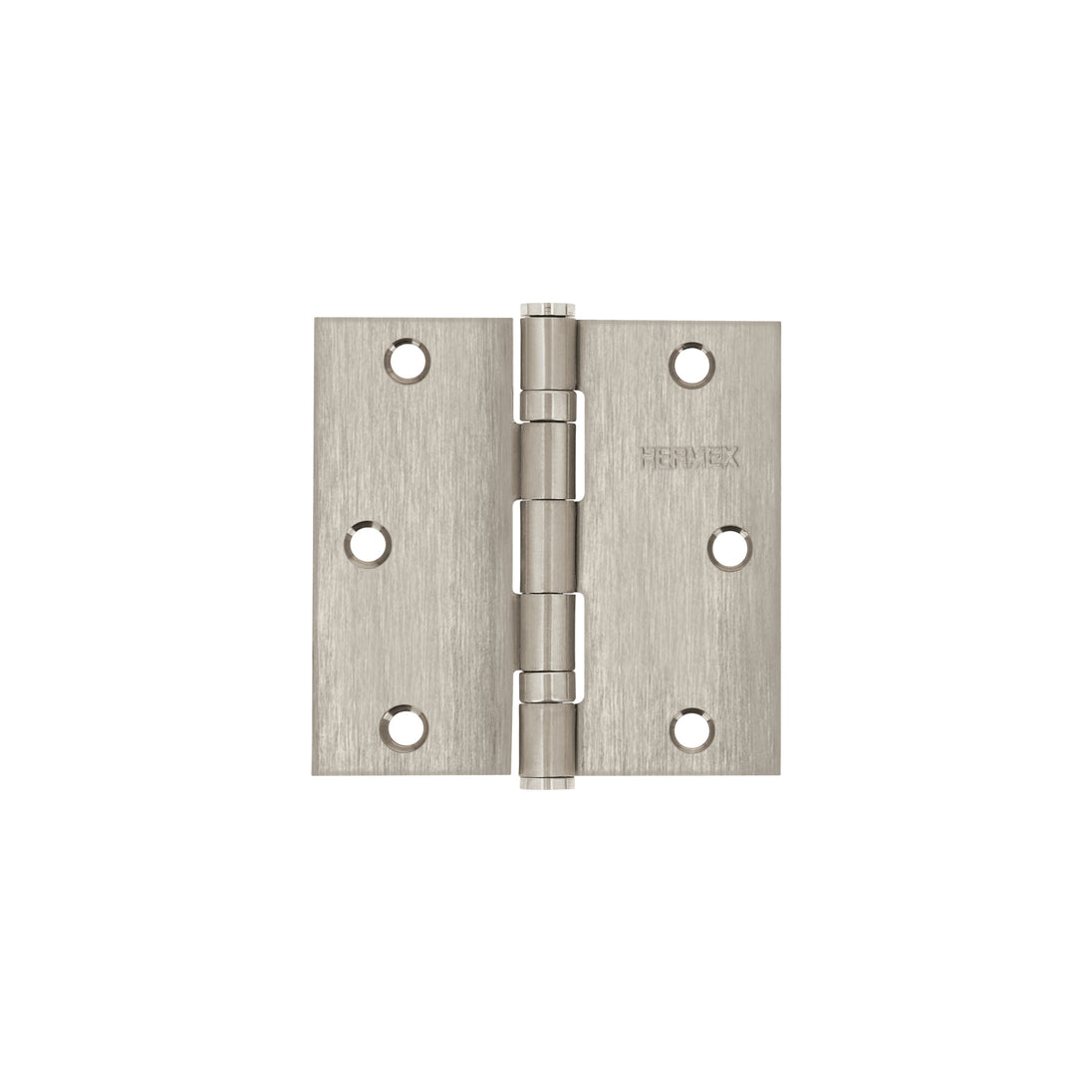 BC-354P Bisagra cuadrada 3-1/2" acero inox, cabeza plana, HERMEX