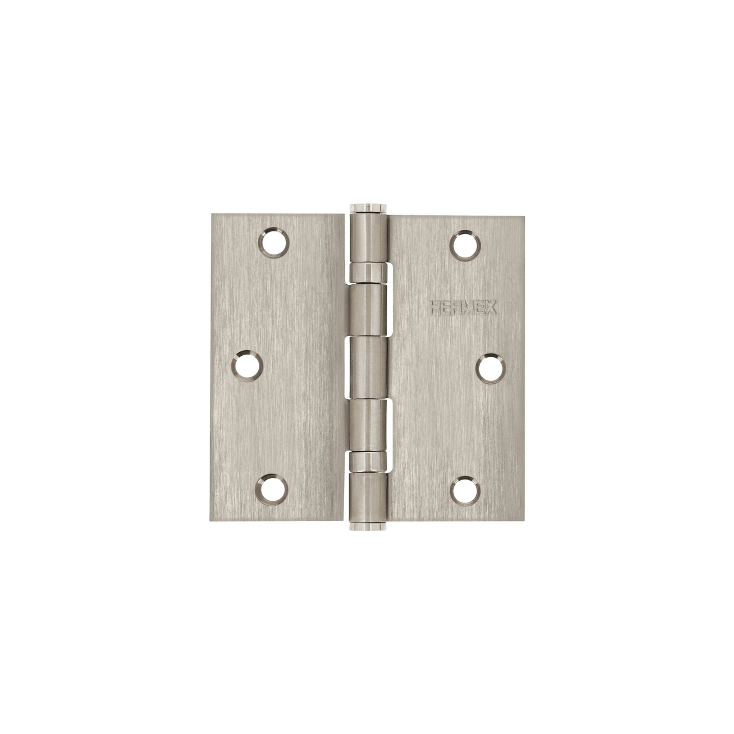BC-354P Bisagra cuadrada 3-1/2" acero inox, cabeza plana, HERMEX