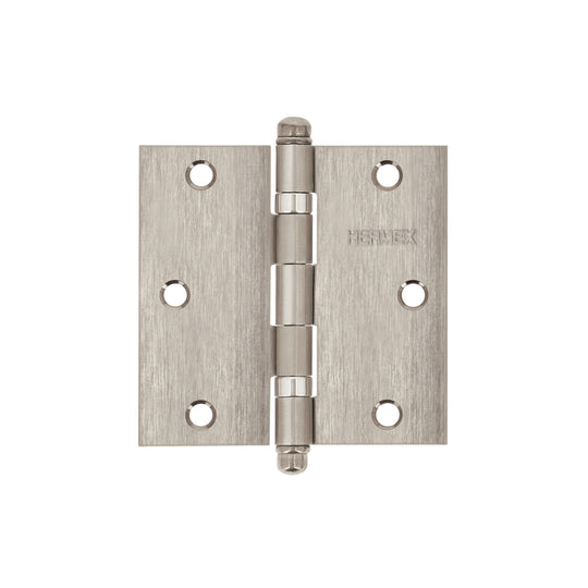 BC-354R Bisagra cuadrada 3-1/2" acero inox, cabeza redonda, HERMEX