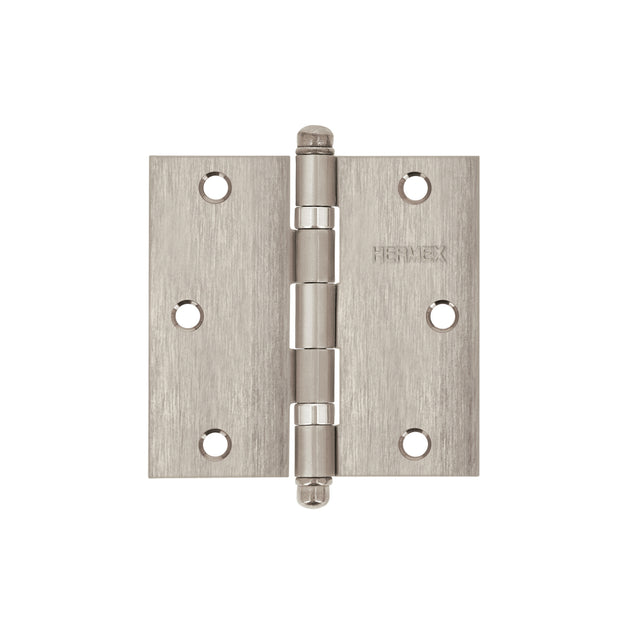 BC-354R Bisagra cuadrada 3-1/2" acero inox, cabeza redonda, HERMEX