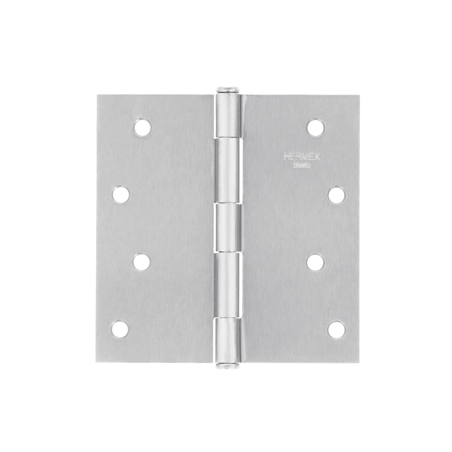 BC-403PP Bisagra cuadrada 4", satinado, cabeza plana, BASIC
