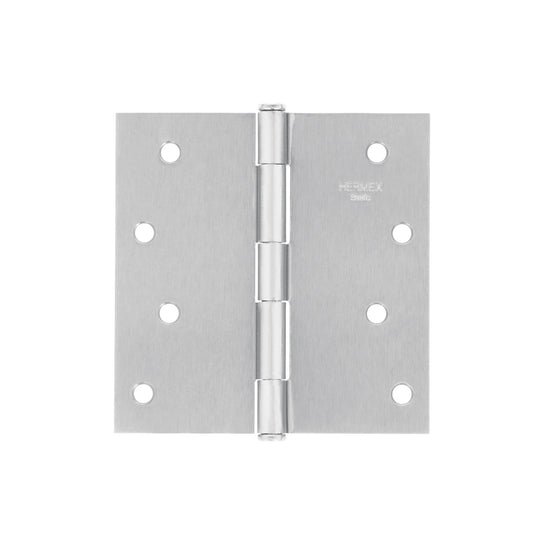 BC-403PP Bisagra cuadrada 4", satinado, cabeza plana, BASIC