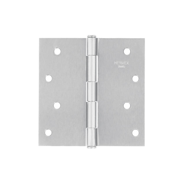 BC-403PP Bisagra cuadrada 4", satinado, cabeza plana, BASIC
