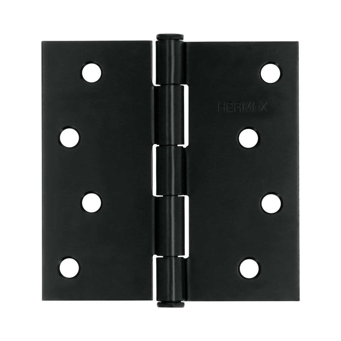 BC-406P Bisagra cuadrada 4", negro mate, cabeza plana, HERMEX