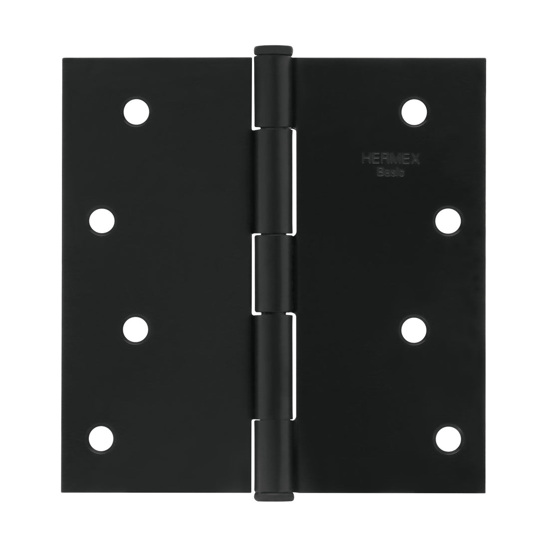 BC-406PP Bisagra cuadrada 4", negro mate, cabeza plana, BASIC
