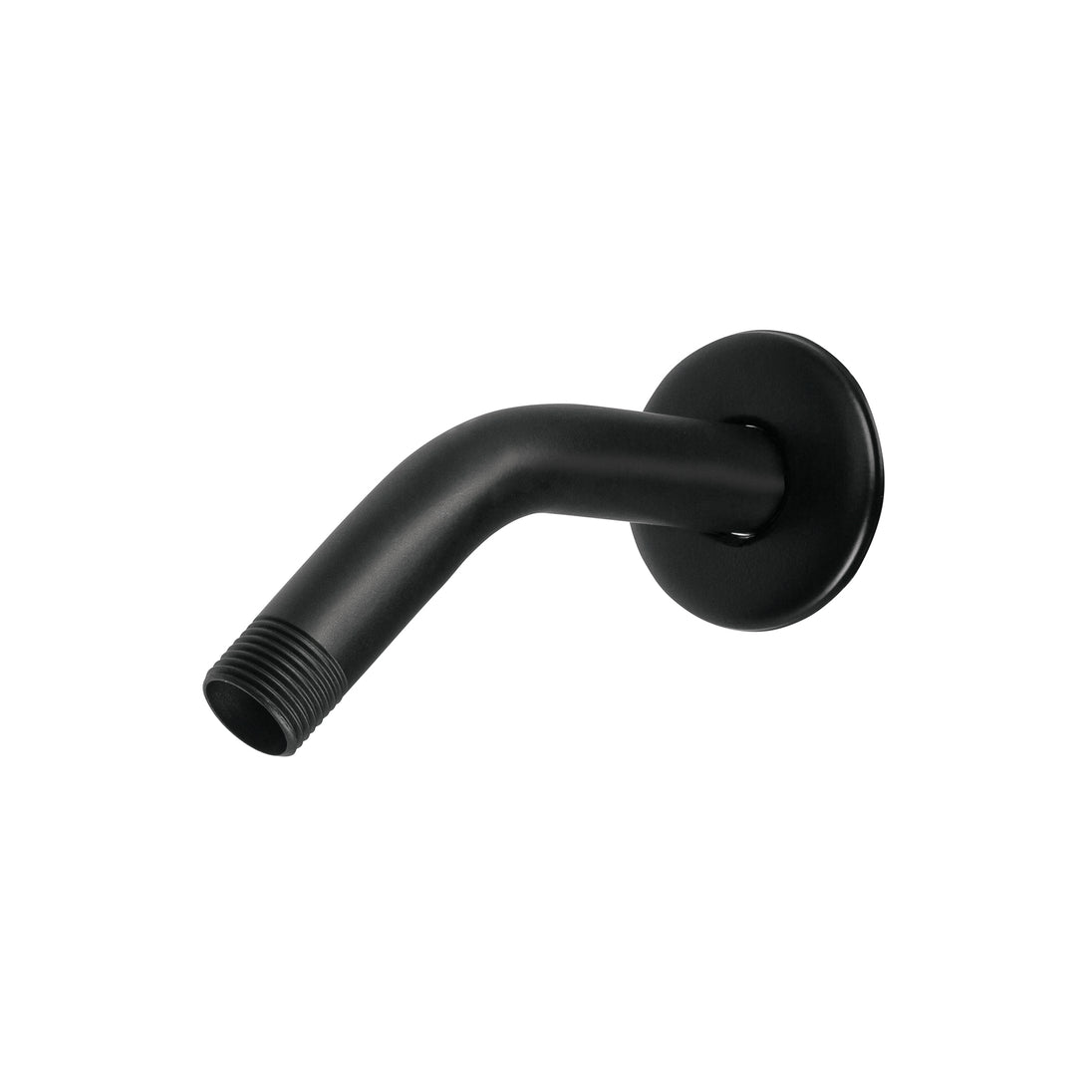 BCH-500M Brazo corto con chapetón para regadera, negro mate, AQUA