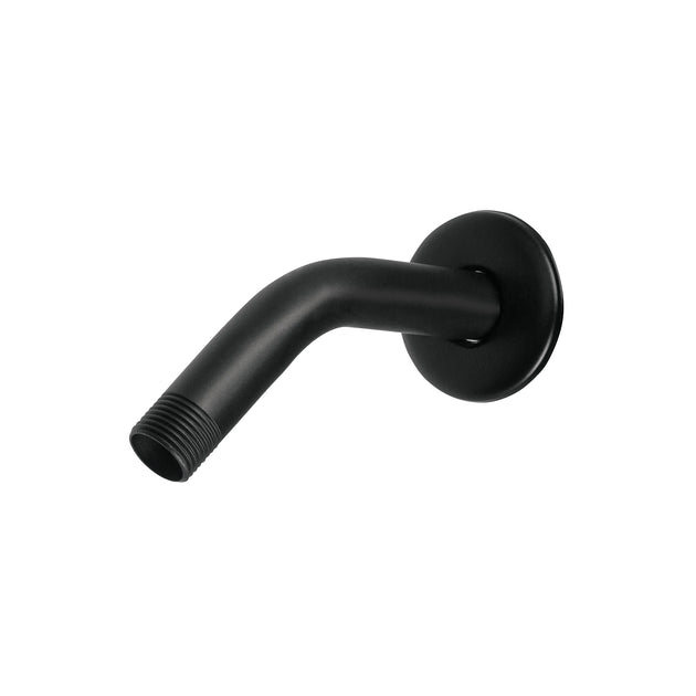 BCH-500M Brazo corto con chapetón para regadera, negro mate, AQUA