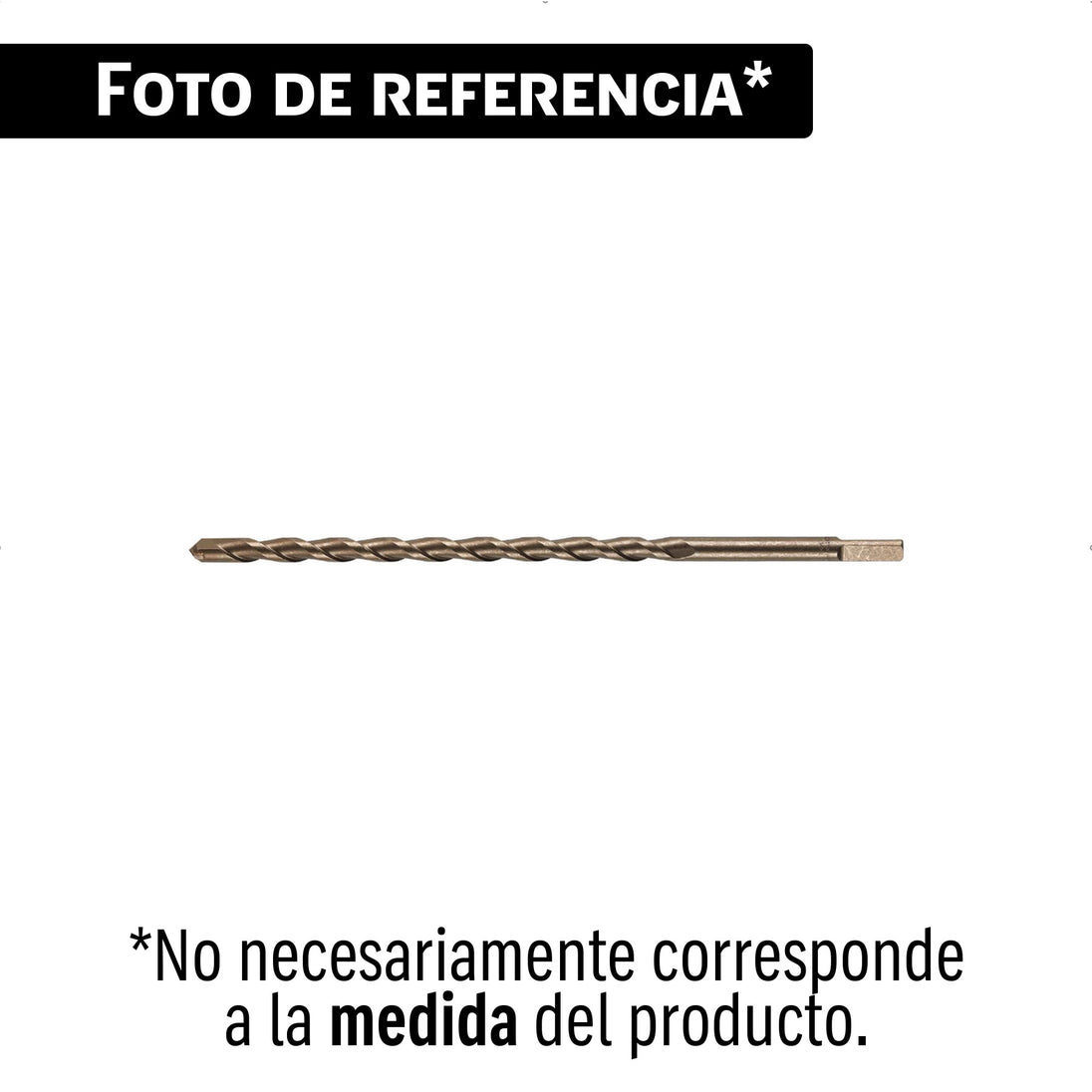 Broca Truper 1/2" x 12" Concreto Ladrillo Zanco P3 | BCT-1/2X12-B