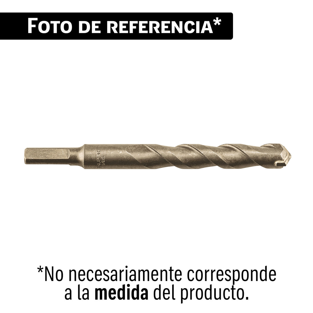 Broca Truper BCT-3/8X12-B, 3/8" Diámetro, 12" Largo