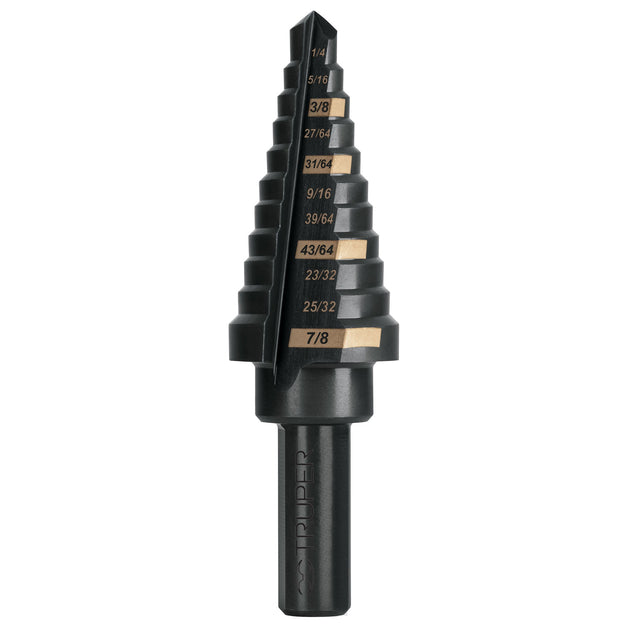 BES-11 Broca escalonada óxido negro 11 escalones 1/4" a 7/8",Truper