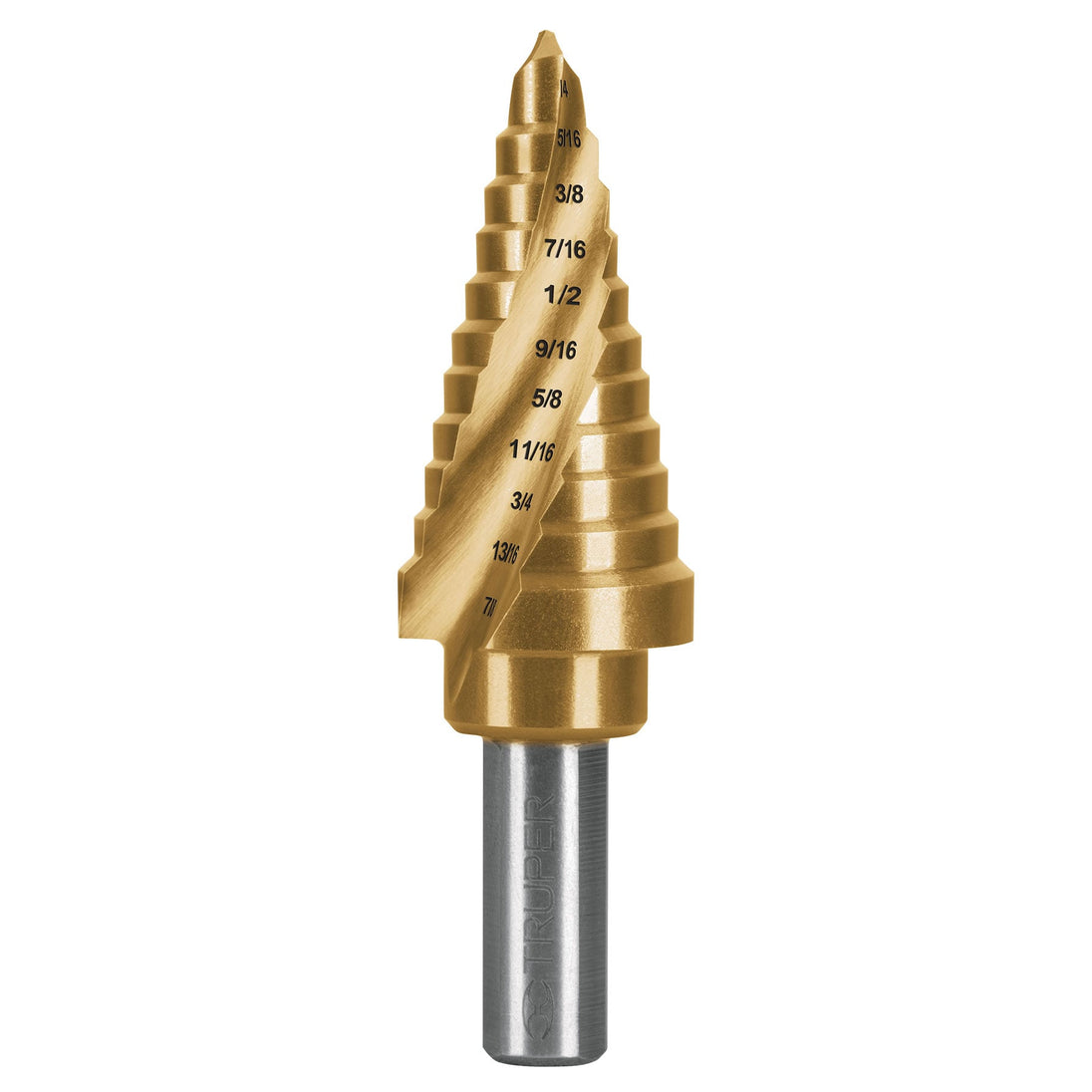 BES-11X Broca escalonada titanio 11 escalones 1/4" a 7/8", Expert