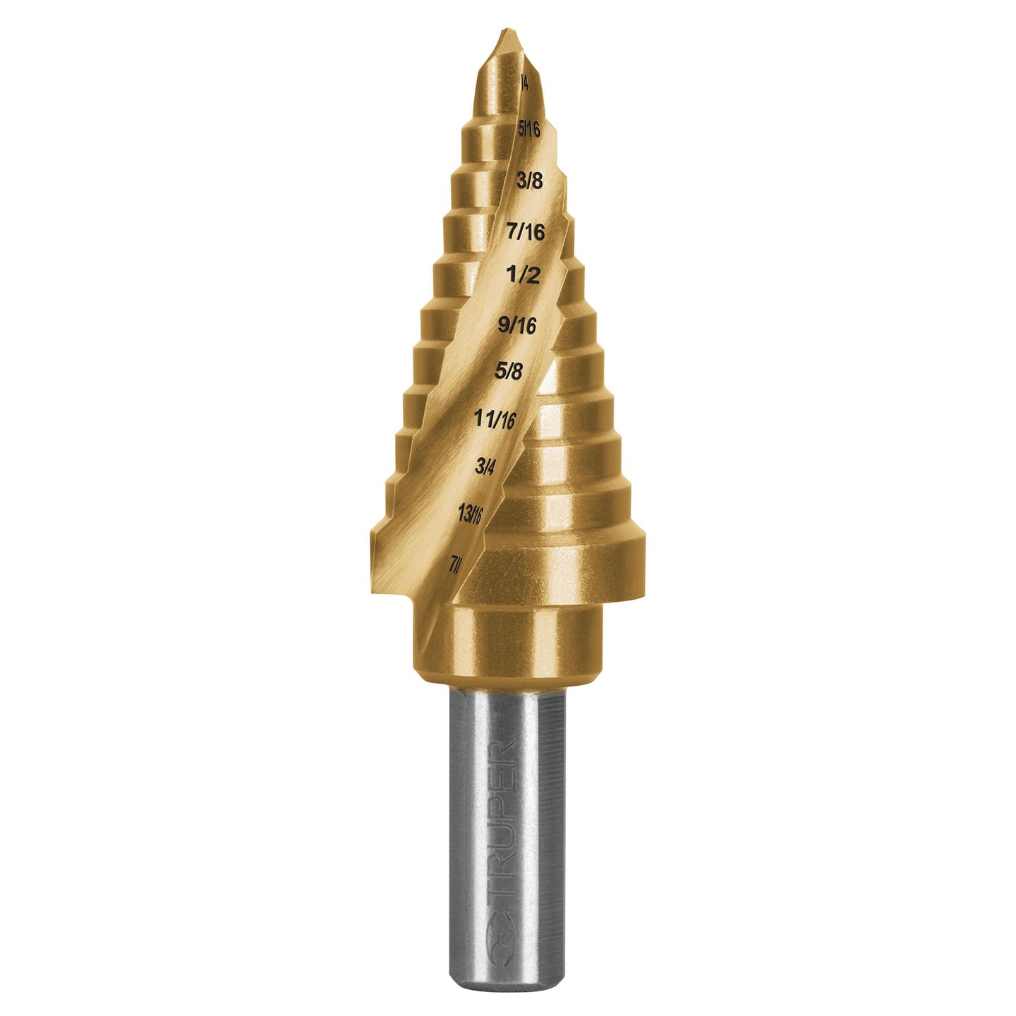 BES-11X Broca escalonada titanio 11 escalones 1/4" a 7/8", Expert