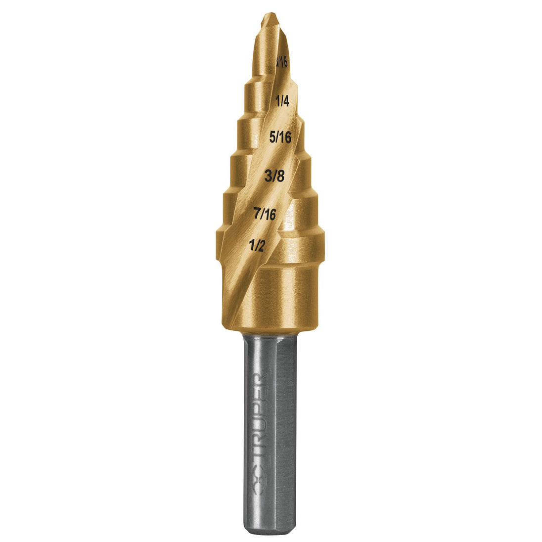 BES-6X Broca escalonada titanio 6 escalones 3/16" a 1/2", Expert