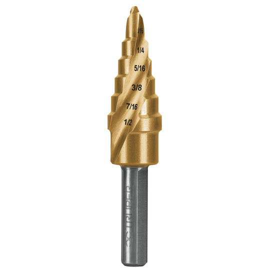 BES-6X Broca escalonada titanio 6 escalones 3/16" a 1/2", Expert